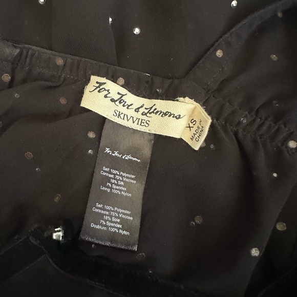 For Love and Lemons Kkivvies Lucky Dice velvet mini slip - Picture 5 of 11